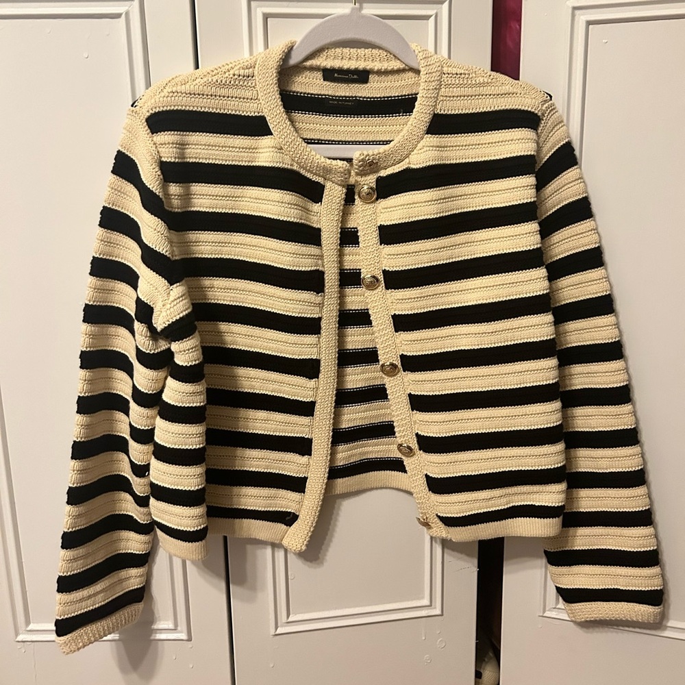 Massimo Dutti Striped Cardigan
